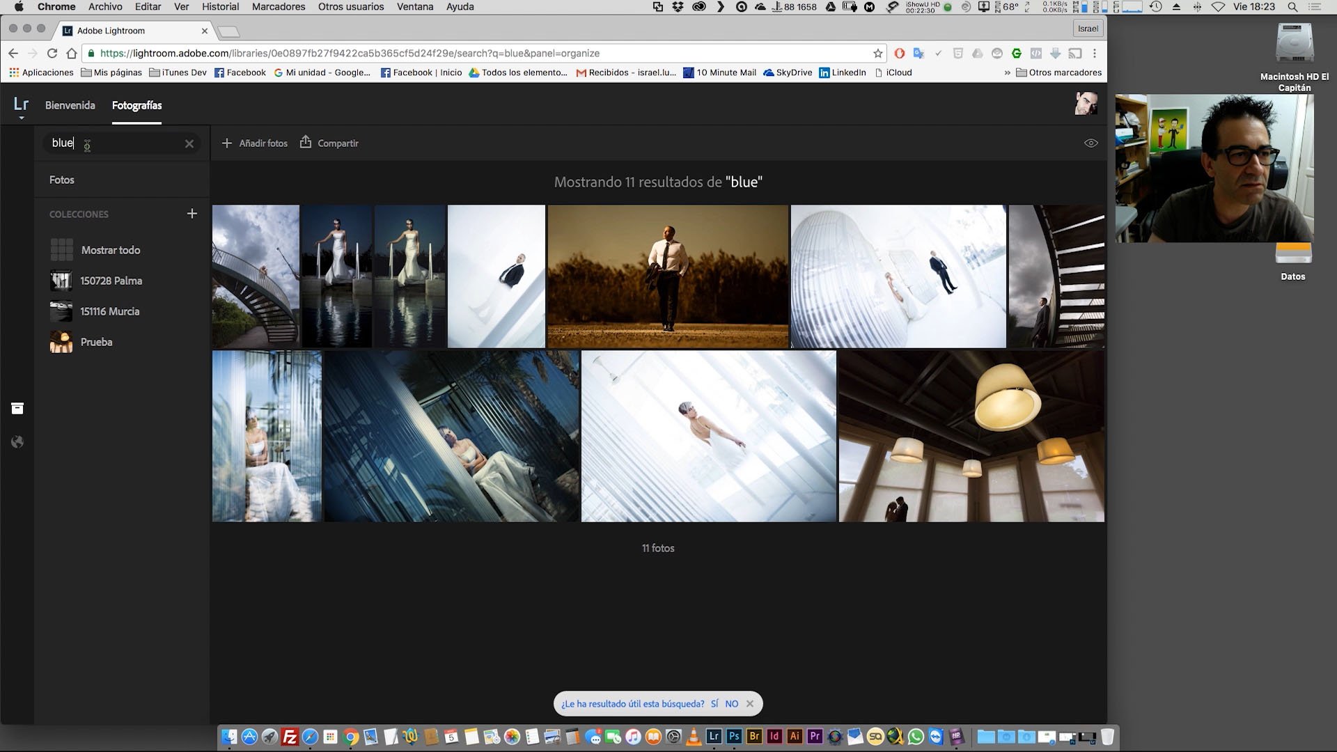 Sincronización de imágenes y Lightroom Web