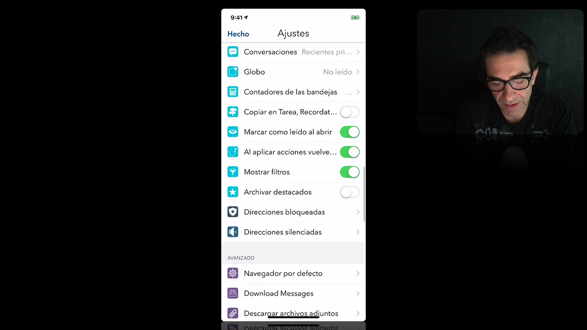 Correo Airmail: Airmail en iOS