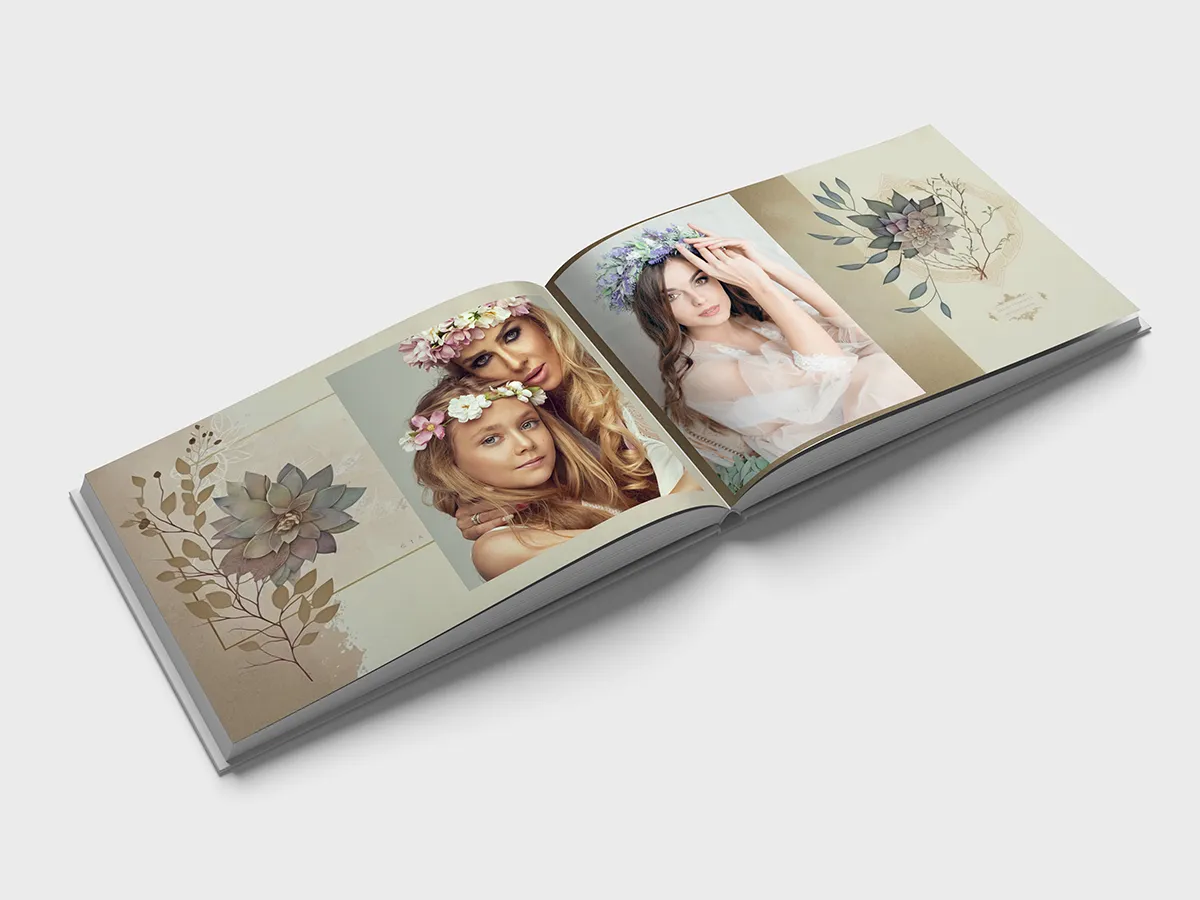 Diseños Florales I para el diseño de álbumes